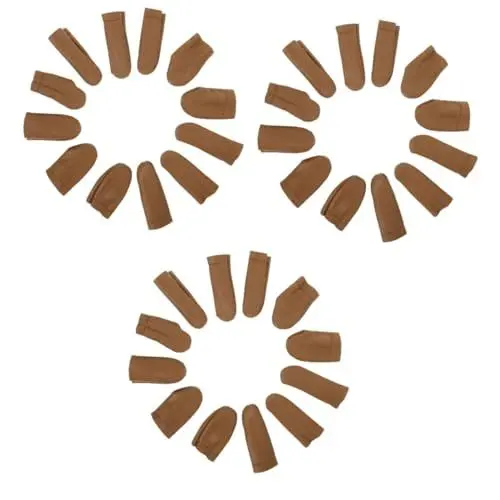 Produktbild: Healeved Quilt Daumen 36 Stk Aus Fingerschutz Zum Nadelfilzen Daumenschutz Stickerei- Fingerschutz Zum Fingerhutschutz Handarbeit Rindsleder Brown