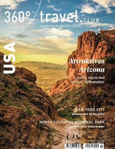 Produktbild: 360° USA - Ausgabe Winter/Frühjahr 2/2021: Attraktives Arizona (360° USA: Reisen, Natur und Gesellschaft)