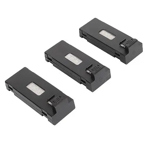 Produktbild: 3,7 V 2600 MAh Lipo-Akku, 3 Stück RC-Drohnen-Akku für E88 Brushless S13 S1 APP8GPS RC UAV, Wiederaufladbarer Drohnen-Akku mit Kunststoffgehäuse, Leicht zu Tragen