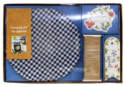 Produktbild: 37-teiliges Marmeladenglas-Dekorationsset, Konfitürenglas-Deko, Einmachgläser-Set, Dekorationsset für Einmachgläser