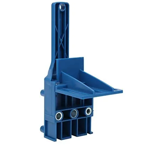 Produktbild: 38Pcs / Set Straight Hole Locator - Gerade Bohrlochsuche für die Holzbearbeitung, Wood Doweling HoleDrill Guide Tool, Dowel Hole Drill Guide für 6mm 8mm10mm Bohrer (Blau)