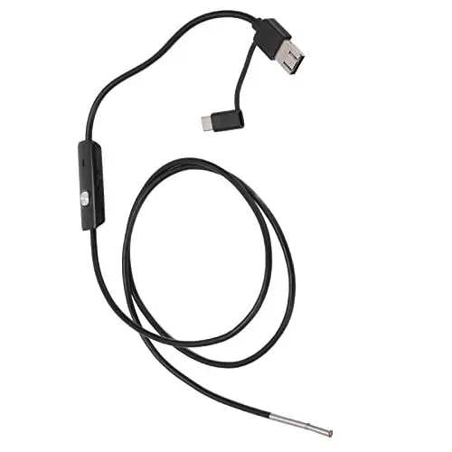 Produktbild: 3,9-mm-Endoskop-High-Definition-Inspektionskamera mit 6 LED-Leuchten, Wasserdicht IP67 für die Inspektion von Industrieanlagen auf -PCs (Weiches Kabel 5 m)