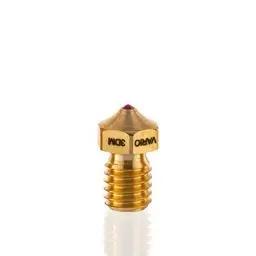 Produktbild: 3D Drucker Düse Messing (Oscar3D) Rubindüse für 3D-Drucker (VARIO/ShortStroke) - Ruby Nozzle E3Dv6 Design FDM, 3D Drucker Zubehör (Filament 1,75mm / Düse Ø0,4mm) -Made in Germany-