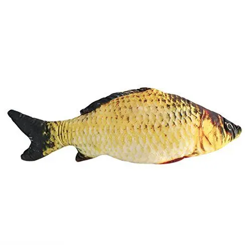 Produktbild: 3D Fisch Kissen Zierkissen Karpfen Plüsch Stofftier Dekokissen für Heimtextilien (60CM)