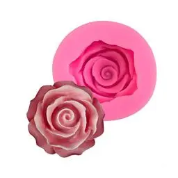 Produktbild: 3D Rose Pfingstrose Blume Silikonform Fondant Kuchenform Dekoration Duftende Kerze Seife Gips Form Silikon Blume Kuchenformen Schokoladenform DIY Backen Handwerk für Kuchen Süßigkeiten Gelee Tortedeko