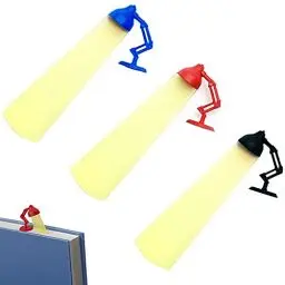 Produktbild: 3D Stereo Lesezeichen 3D Stereo Lustige Lesezeichen für Studenten Kreative Schreibtischlampe Lesezeichen Lesen Lesezeichen für Teenager, Kinder, Jungen und Mädchen, 3 Stück