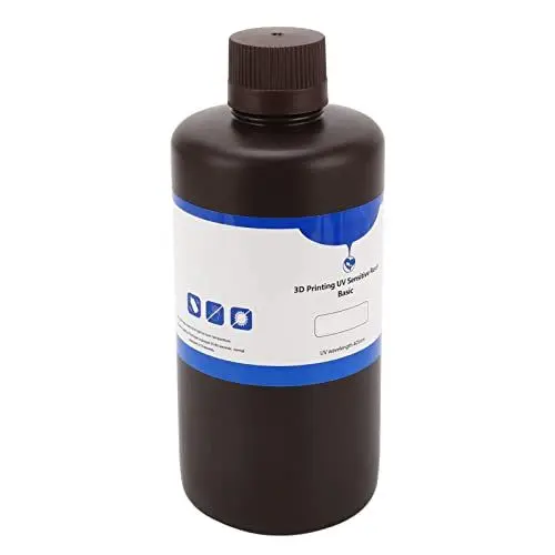 Produktbild: 3D-Druckerharz, Schnell Aushärtendes, Hochfestes Photopolymer-UV-härtendes Harz für den LCD-3D-Druck, 405 Nm, 2,2 Lb (Schwarz)