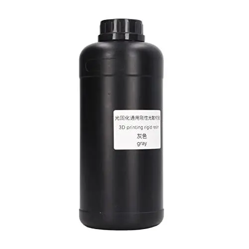 Produktbild: 3D-Druckerharz, Schnelle Geschwindigkeit, Hohe Genauigkeit, Geringe Schrumpfung, 1000 Ml UV-härtendes Harz für Industrieteile (Grau)