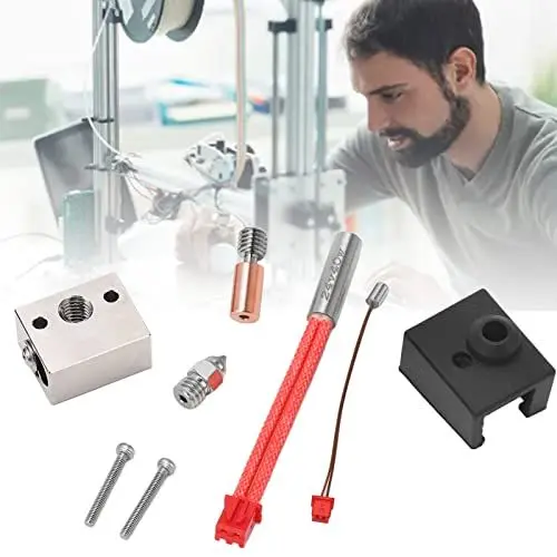 Produktbild: 3D-Drucker-Hotend-Kit, Sprite-Extruder-Heizblock-Kit, Bimetall-Heizblock-Halsrohr-Heizdüsen-Extruder-Teile für Ender 3 S1 24 V 40 W 300 ℃