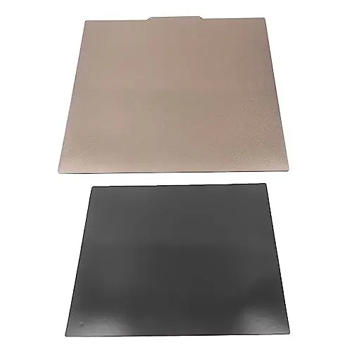 Produktbild: 3D-Druckerzubehör Druckplatte 450 X 450 mm Doppelseitig Strukturiertes PEI Blatt Flexible Federstahl Bauplatte mit Selbstklebender Magnetfolie 200 ℃ PEI Blatt für CR10 3D Drucker