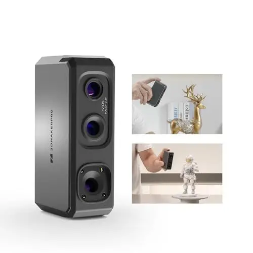 Produktbild: 3D Scanner for 3D Printers 10 FPS Fast Scanning Speed ​​with Anti-Shake Lens and 0.02 mm Precision on Windows/MacOS, 3DMakerpro 3D Scanner Seal Lite (Standard Kit)