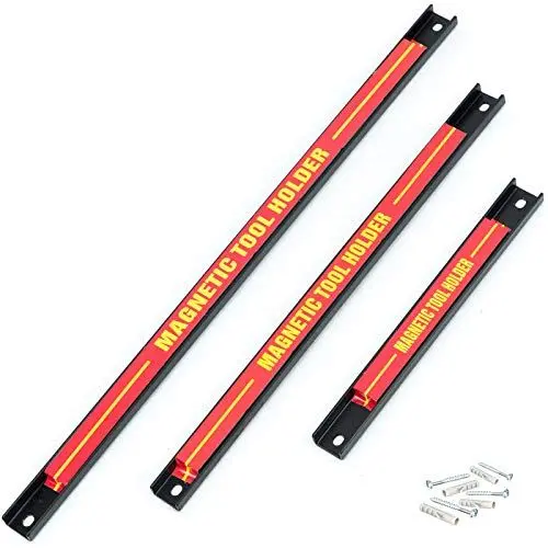 Produktbild: 3er Set Magnetleiste 48 + 37 + 23cm, mit starken Magneten Werkzeugleiste Ideal zur Aufbewahrung von Werkzeugen, als Werkzeughalterung zur ordentlichen Aufbewahrung von Werkzeugen in Werkstätten SN3524