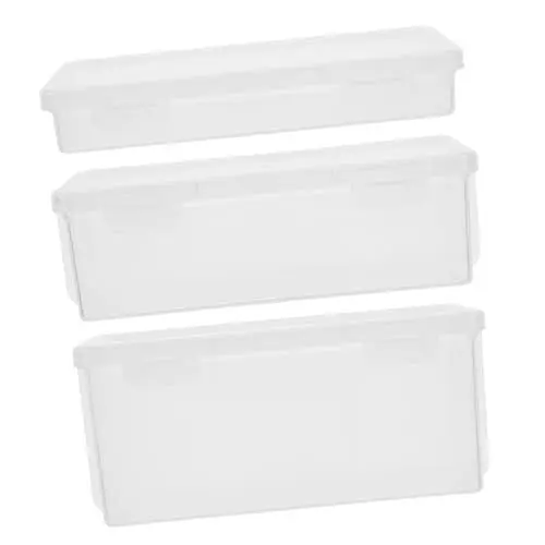 Produktbild: Homoyoyo Stapelbare Aufbewahrungsboxen Aus Kunststoff Mit Deckel Organizer-boxen Für Schulbedarf Bastelmaterialien Federmäppchen