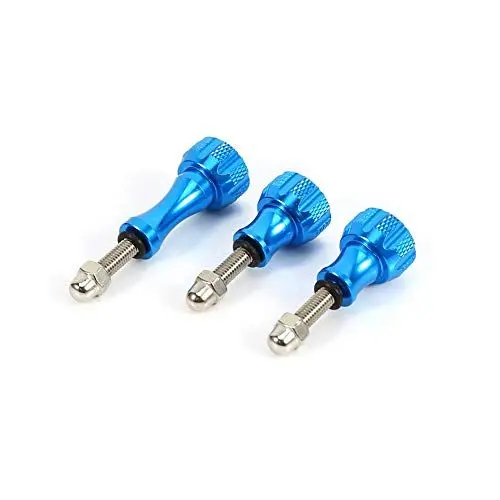 Produktbild: 3-teiliges Aluminium-Edelstahl-Rändelschrauben-Set für HD 4 3 3+ 2 – Langlebiges und Leichtes Zubehör-Set