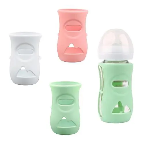 Produktbild: 3er-Pack Avent Silikonhülle für Babyflaschen aus Naturglas bruchsicherer Babyflaschenhalter kompatibel mit 8-Unzen-Babyflaschen aus Naturglas BPA-frei