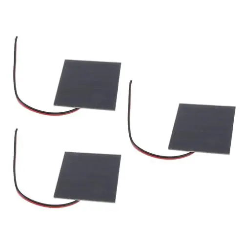 Produktbild: 3er-Pack Kleine 1-W-Solarmodule aus Monokristallinem Silizium, DIY-Solarmodul-Kits für den Unterricht, Vielseitige Verwendung, LED-Leuchten, Solar-Handy-Ladegeräte
