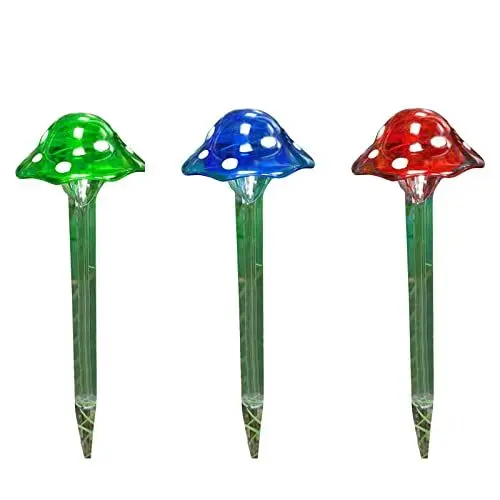Produktbild: 3er-Pack Pilz-Solar-Pfahl-Lichter, 33 Cm, Solarbetriebene Pilz-Lichter, Wasserdichte Solar-Garten-Pfahl-Lichter, Dekorative Außenleuchten, Pilz-Solar-Garten-Lichter für Terrasse, Garten,(Mehrfarbig)