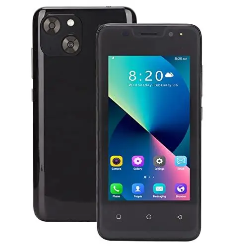 Produktbild: 3G Entsperrte Mobiltelefone, 4,66 Zoll Touchscreen Android Smartphone, Dual SIM Dual Kameras, 3000 mAh Akku, 1 GB RAM 8 GB ROM, WiFi, Bluetooth Handys(Schwarz)