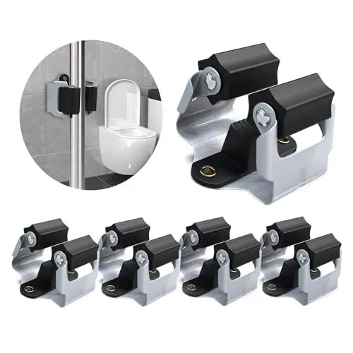 Produktbild: 3-H Wandhalterung Gartengeräte 4 Stück Gartengerätehalter, Großes Format Gerätehalter, 1 kg Zusatzgewicht Edelstahl Besenhalterung Wand für Schaufel Besen Haus Garten Badezimmer Garage, Schwarz