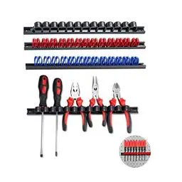 Produktbild: 3-H Schraubendreher Halter,Werkzeug Wandhalter, Schraubenregal für Schraubendreher Ringschlüssel Handwerkzeug zangenhalter klemmhalter zangen