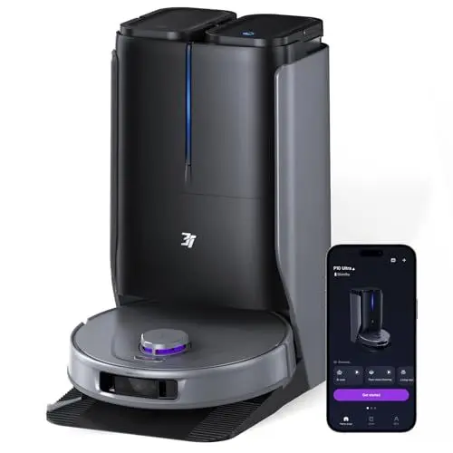 Produktbild: 3i P10 Ultra Saugroboter mit Wischfunktion & Absaugstation 18000 Pa, Ausziehbarer Wischmopp für Edge, Auto Waschen & Trocknen, Selbstentleerend & Selbstauffüllend, Hebarem Wischmopp