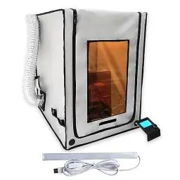Produktbild: 3-in-1 Multifunktions-3D-Druckergehäuse Lasergravierer Augenschutzschild Abdeckung Harz 3D-Drucker Feuerfestes Zelt mit Rauchabzug Raucher Absorber Filament Trockner Staubabdeckung