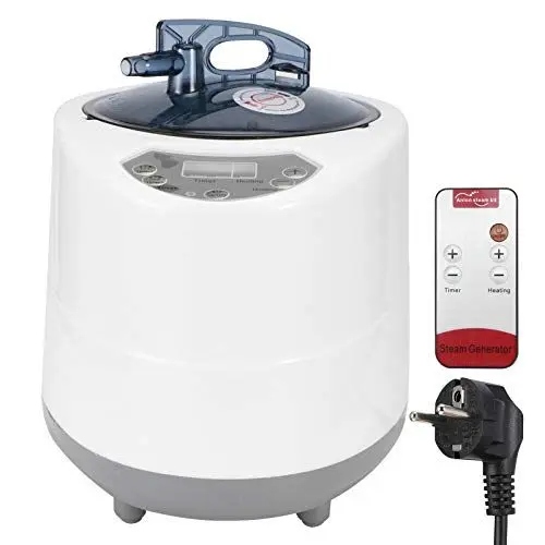 Produktbild: 3L 1500W Sauna-Generator, Intelligente Fernbedienung, Wärmetherapie-Zeltdampfer, Robustes ABS, weiß