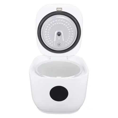 Produktbild: 3L MiniReiskocher, Elektrokocher, 500 W Multifunktionaler Reiskocher mit 24-Stunden-Timer, Warmhalte-Dampfkorb, Antihaftbeschichteter Topf, Kleiner Digitaler Reiskocher für Zuhause