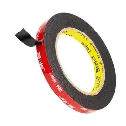 Produktbild: 3M Doppelseitiges Klebeband Montageband 12.5mm x 4.7m Schwarz 1 Rollen 0.6mm dick 5925 Schaumstoffband Schwerlast Extra Stark für Auto Dekoration Heim Büro