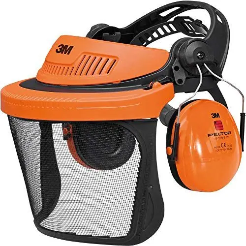 Produktbild: 3M PELTOR G5V5CH51 G500 Gesichtsschutz und Gehörschutzkombination, Orange,36