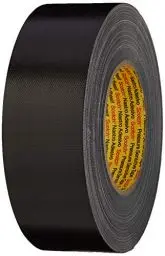 Produktbild: 3M Premium Gewebeklebeband 389, Duct-Tape, Starkes Panzer-Tape, Reparatur-Klebeband, UV- und wasserbeständig, schwarz, 50 mm x 50 m (1-er Pack)