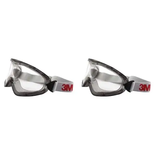 Produktbild: 3M Vollsicht-Schutzbrille Serie 2890, abgedichtet, Anti-Fog-Beschichtung, transparentes Acetatglas, 2890SA, Klar