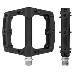 Produktbild: 3min19sec Plattform Pedale MTB - Fahrradpedale Mountainbike mit 20 Pins pro Pedal und Profi Kugellagern - Plattformpedale MTB extra breit I Pedale Gravel Bike I Fahrrad Pedale Set