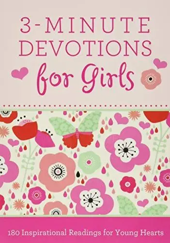 Produktbild: 3-Minute Devotions for Girls: 180 Inspirational Readings for Young Hearts