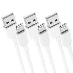 Produktbild: 3Pack 1M iPhone Ladekabel Original, USB auf Lightning Kabel Schnellladekabel 3ft Apple Ladekabel für iPhone 14 Pro Max/13 Pro/12/11/XS/XS Max/XR/X/8 Plus/7/6/5/SE/iPad/iPad Air 2
