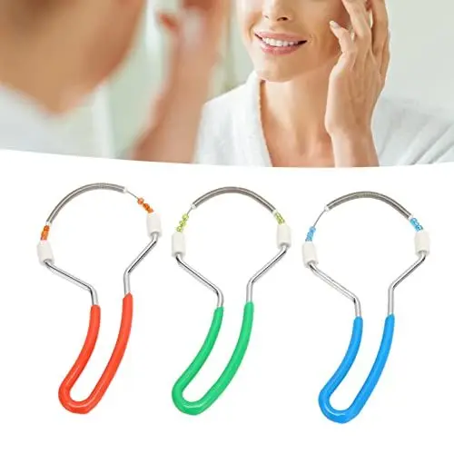 Produktbild: 3pcs Gesichtshaarentferner Frühling Gesichtshaarepilierer Spring Gesicht Haarentferner Handbuch Feder Epilierer aus Edelstahl für Gesichtshaarentfernung Versorgung