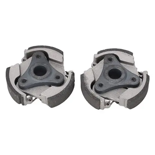Produktbild: ATV-Kupplungsplatte, 2 Stück Quad 3 Schuhe Fliehkraftkupplungsplatte Metalllegierung Kupplungsfedern Platte für 49 Pocket Bike, PITBIKE, Quad, Dirt Bike