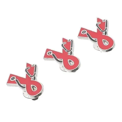 Produktbild: 3St Brosche mit rotem Band Schleifen-Accessoire Accessoire für Kleidung Bewusstseins-Schleife Brosche Schleifen-Brosche Charity-Event Abzeichen broschen für kleidung Legierung Blue VALICLUD