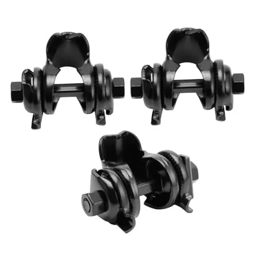 Produktbild: 3St Fahrradsitz Fahrradsattelklemme Satteladapter Sattelverstellung Sattelklemme für Standard Sattel Sattelhalterung Fahrrad-Sattelrohrstütze Rollerklemme Aluminiumlegierung Black Sosoport