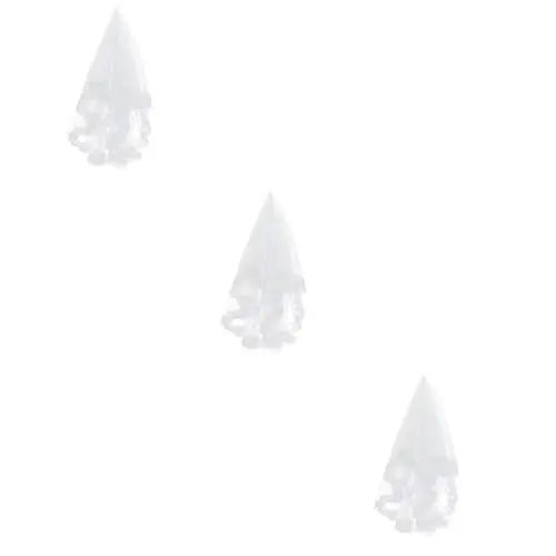 Produktbild: 3St Hochzeitsschleier weiß Braut Hut Hochzeitskleid für die Braut wedding season hochzeitsmode weißes Hochzeitskleid kurze brautkleider langer Hochzeitsschleier Mädchen Mantel