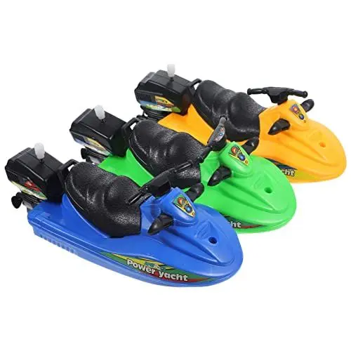 Produktbild: Toyvian 3St Motorboot Kinderspielzeug Boote für Badewanne Badeboot-Spielzeug Haargummis Spielzeuge Boot Spielzeug Bootsspielzeug EIN Bad nehmen Segelboot Schwimmbad (zufällige Farbe)