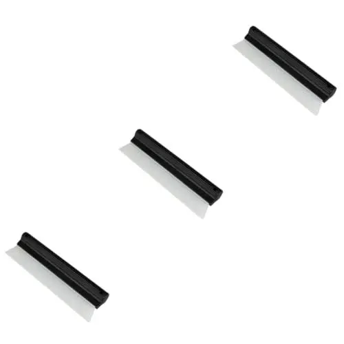 Produktbild: 3st Fensterputzer Beschlagener Spiegelreiniger Fensterreinigungszubehör Fensterwischer Körperabzieher Bequemer Griffrakel Schaber Rakel Wischergummi Badezimmerspiegelreiniger FUNOMOCYA