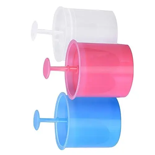 Produktbild: Zerodeko 3er-Pack Gesichtsspender Für Körpershampoo Plastikbecher Zufällige Farbe