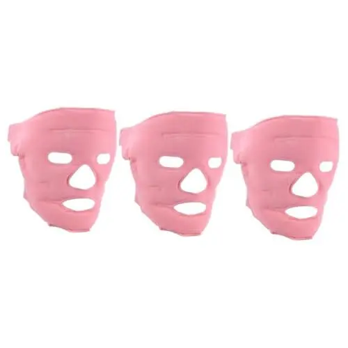 Produktbild: FRCOLOR 3st Kalte Gesichtsmaske Turmalin Gesichtskompressionsmaske Handmassagegerät Schutzmaske Beauty-gesichtsmaske Collagen-gesichtsmaske Kaltes Gel Gesichtsmaske Aus Gesichts- Rosa