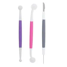 Produktbild: 3 teile/satz Fondant Kuchen Dekorieren Tools, Icing Modellierungswerkzeug Fondant und Gum Paste Starter Werkzeuge Gebäck Backen Backformen