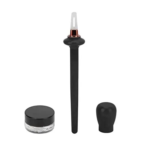 Produktbild: 3-teiliges Set Silikon-Eyeliner-Pinsel-Applikator-Werkzeug, Hautfarbenes, Wasserdichtes 4-g-Pinsel-Zeichnen-Eyeliner-Hilfsmittel für Make-up-Künstler(Schwarz)