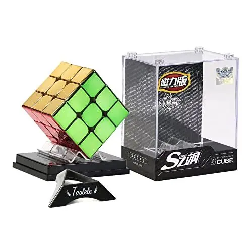 Produktbild: Taoelel 3x3 Geschwindigkeitswürfel, Cyclone Boys Magnetischer Zauberwürfel Spiegelnd Reflektierend Original Lebendig Glänzend Würfel für Zauberwürfel Enthusiasten