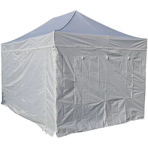 Produktbild: ALEOS. 3x4,5m ALU Profi Faltzelt Marktzelt Marktstand Tent 50mm HEX mit Metallgelenken und FEUERHEMMENDEN PLANEN