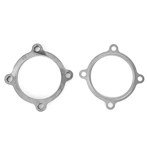 Produktbild: 3-Zoll-4-Loch-Turbo-Downpipe-Flansch mit Dichtungssatz, Kompatibel mit der T3 T4 GT30 GT35-Serie, Fahrzeugzubeh?r aus Edelstahl Verbesserte Leistung,Sonstige Modifikationen