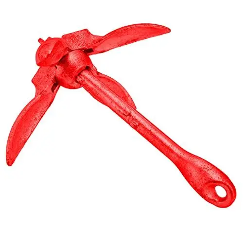 Produktbild: 4 Flukes 1,5 Kg Faltbarer,andere Handwerkzeuge Andere Handwerkzeuge und Zubehör Anker,Grapnel-Anker aus Kohlenstoffstahl,Klappbarer Grapnel-Anker – für Kajaks,Kanus,Paddelbretter und Kleine